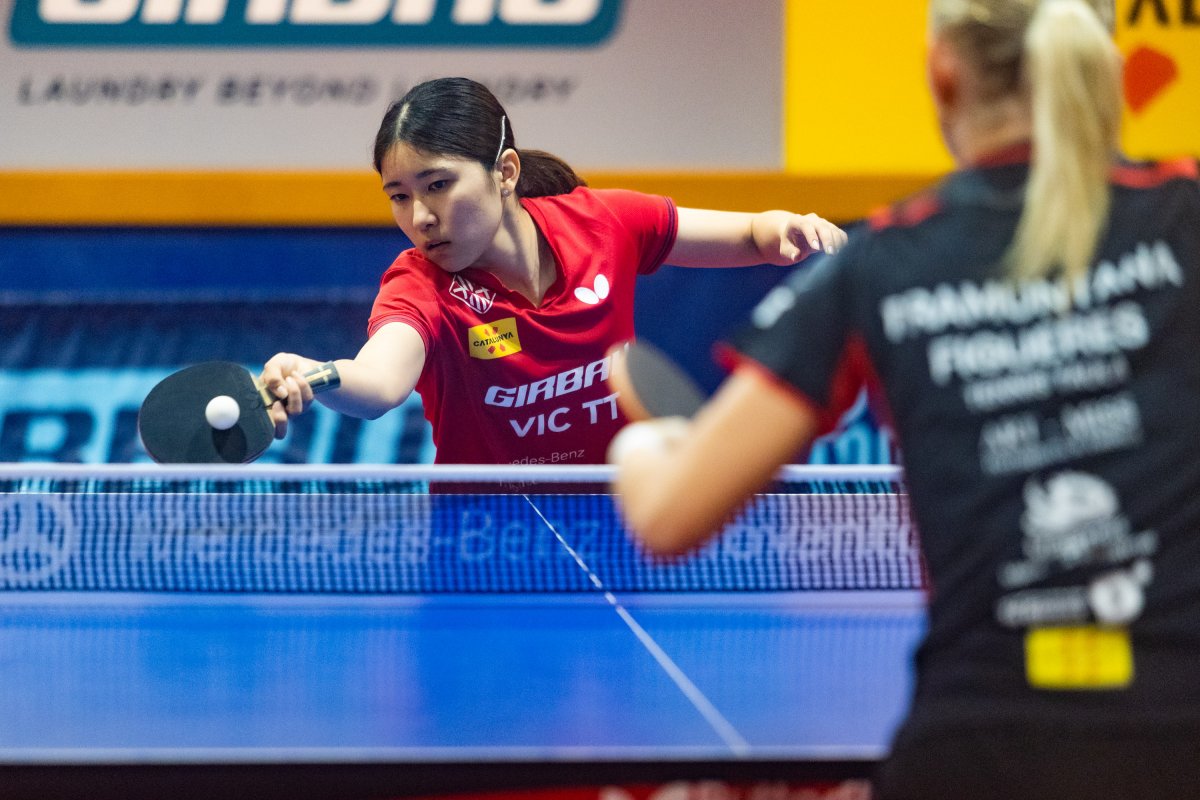 Honoka Kawakita, en un dels partits d'aquest diumenge