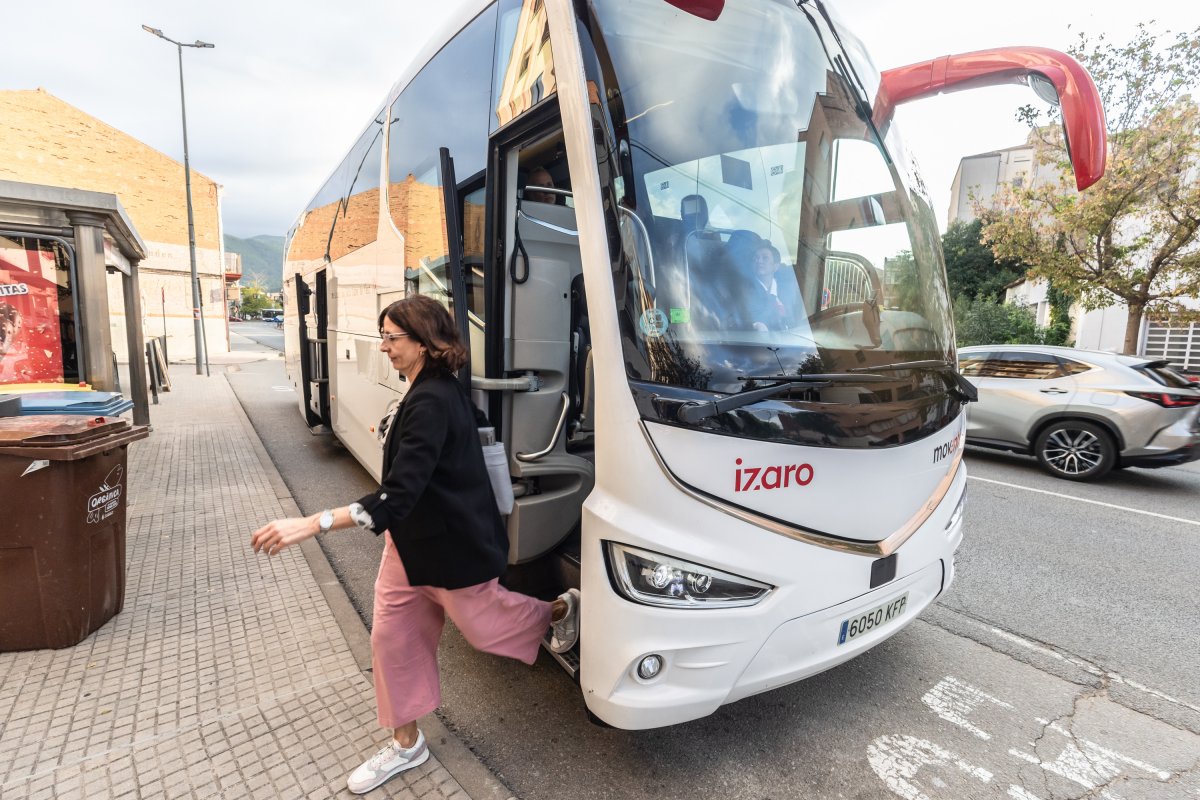 Un autobús en proves a la Garriga aquest dijous