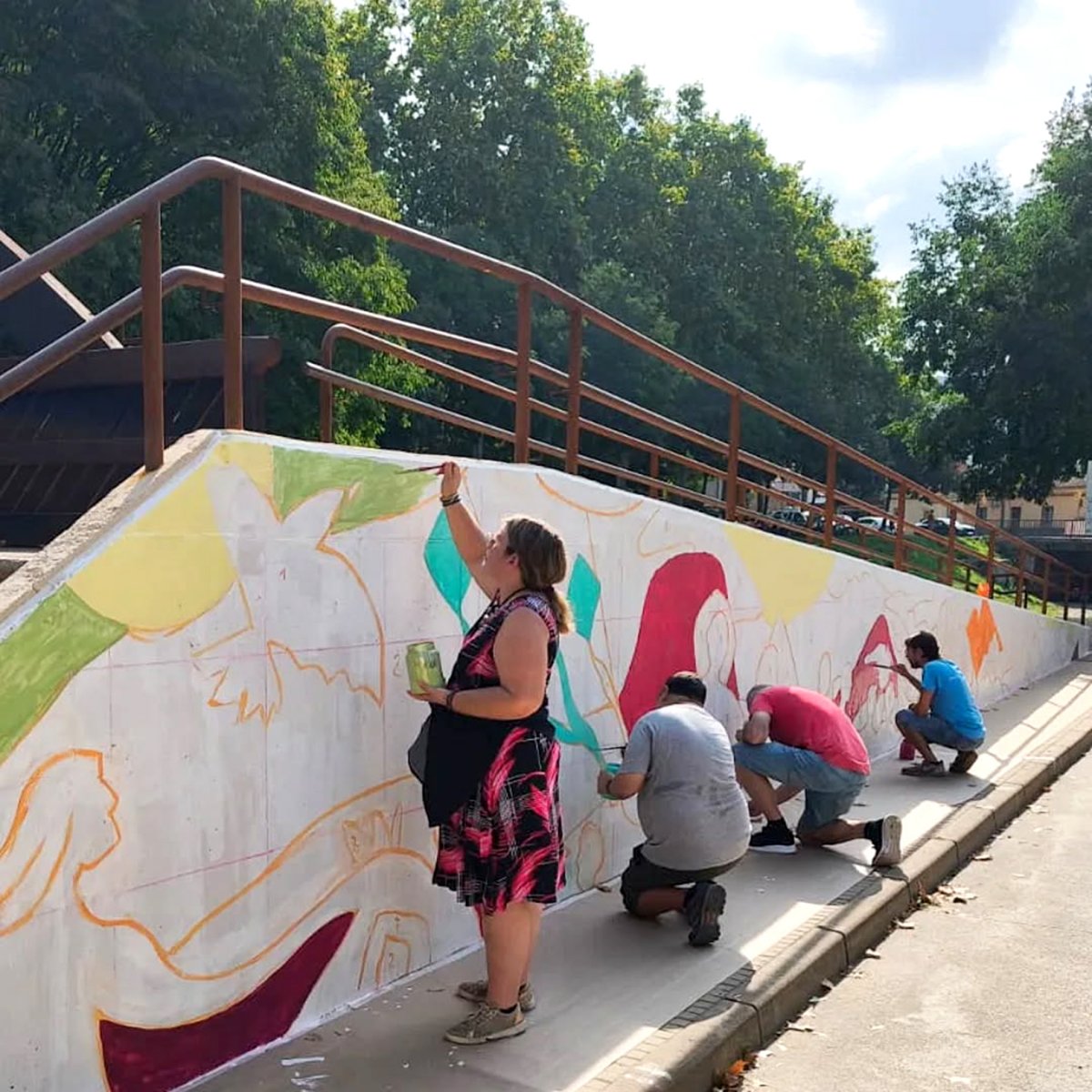 La confecció del mural