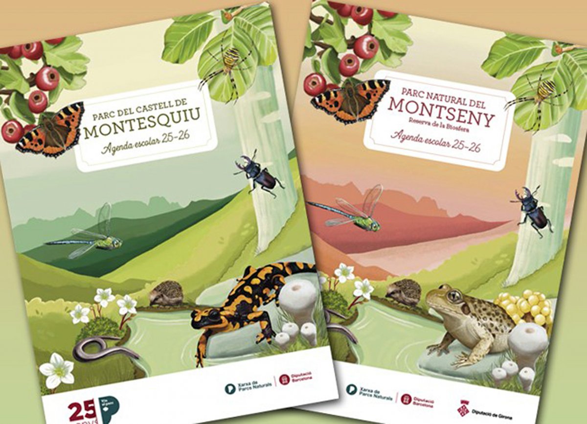 La portada de l'agenda escolar