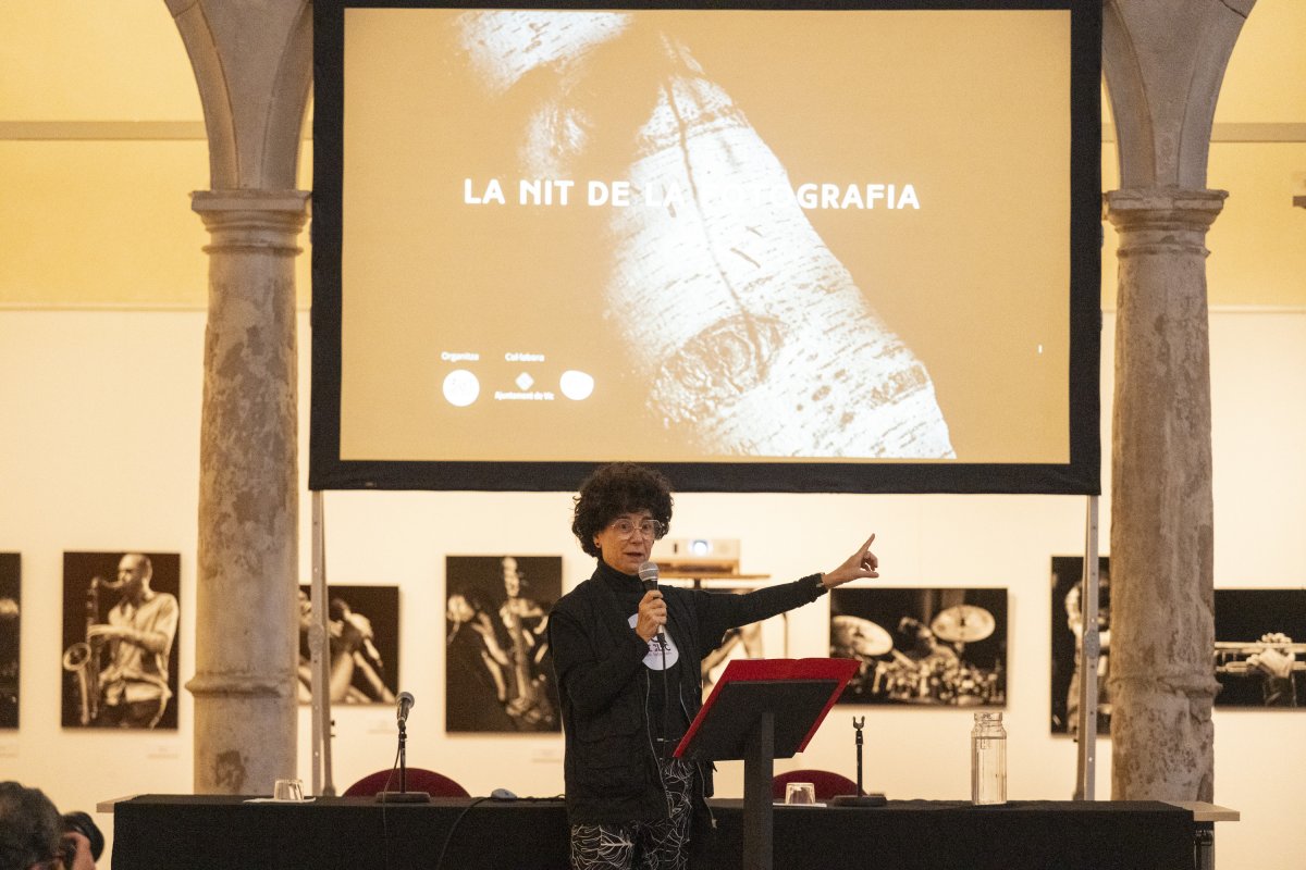 Joana Casas Poves durant  la seva presentació