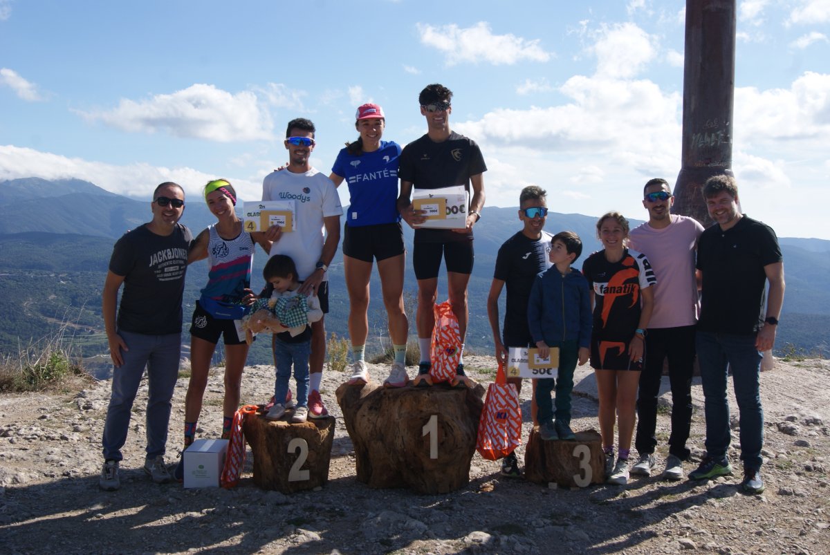 El podi de la segona edició de la Pujada al Puigsagordi