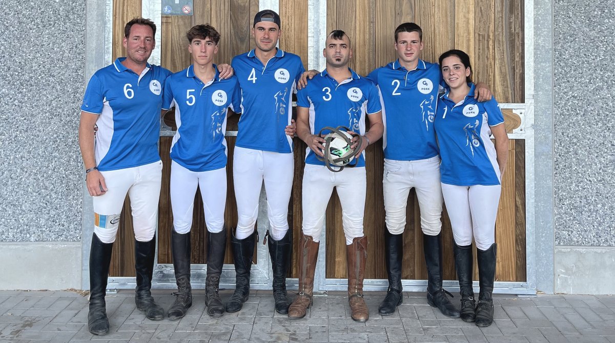 L'equip de l'Hípic Club GT que va aconseguir el quart lloc a la Champions