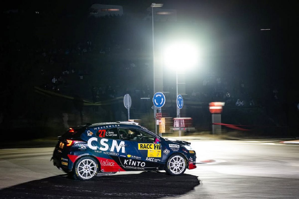 Laia Sanz, en un moment del ral·li