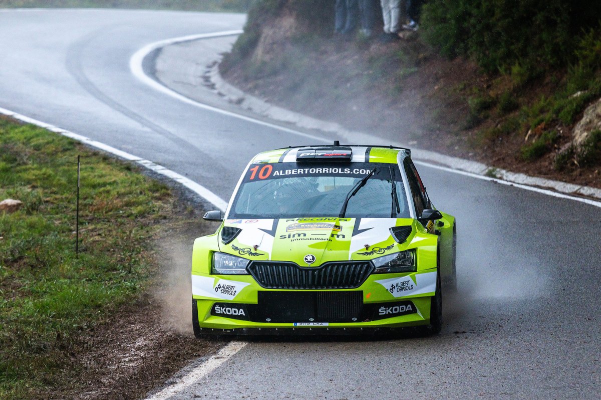 Albert Orriols, durant el Ral·li RACC del cap de setmana passat