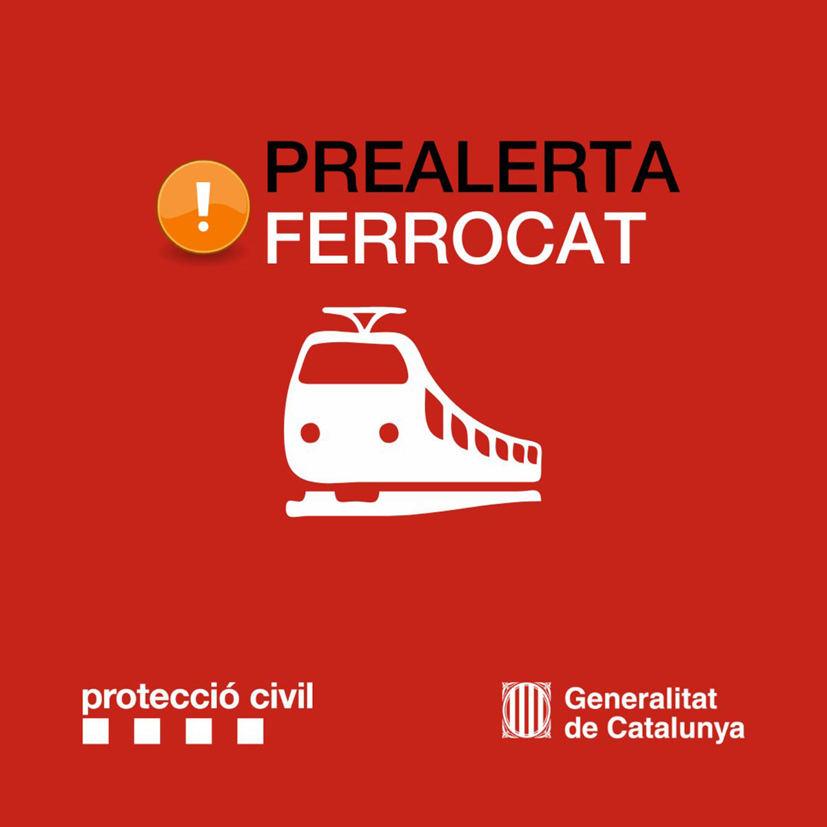 Protecció Civil ha seguit el protocol d'activació en prealerta del pla Ferrocat