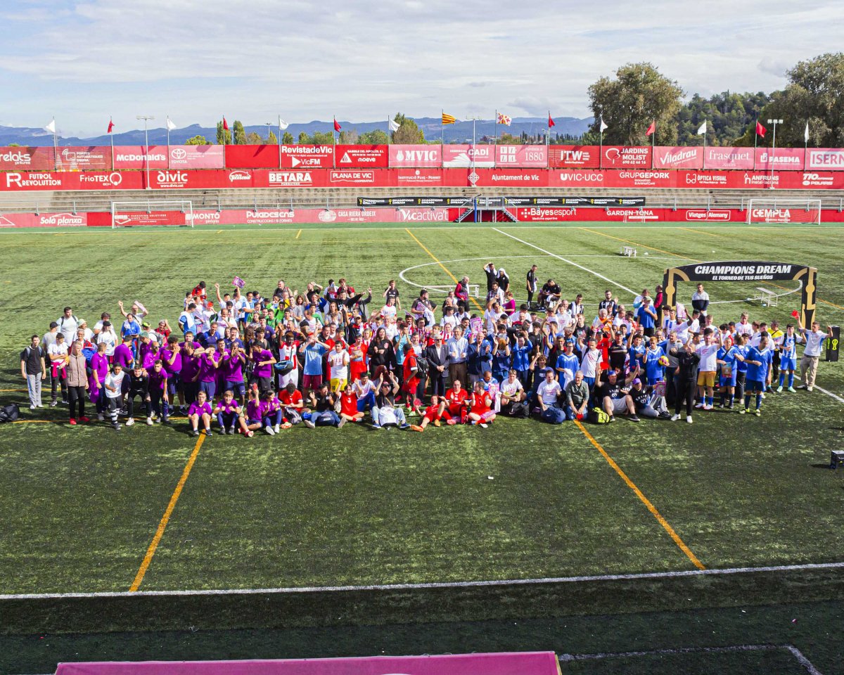 La fotografia conjunta, en acabar el torneig