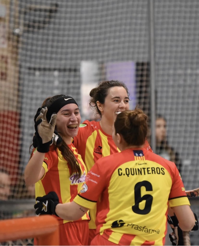 L'equip, celebrant un dels gols