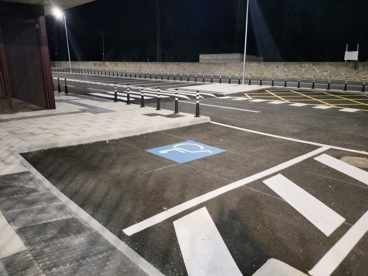 L'aparcament renovat abans d'obrir-se als passatgers