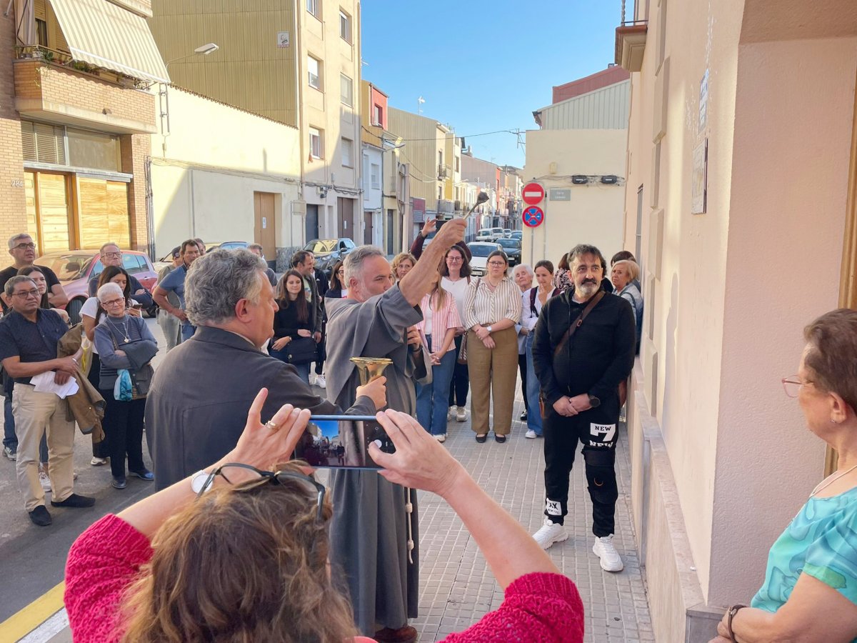 La Casa Maria Anna Mogas, durant l'acte de dilluns