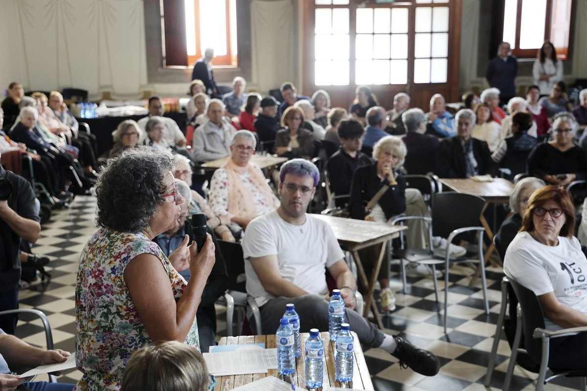 L’assemblea del Fòrum de les Persones Grans, dimecres a la sala Tarafa, on van presentar l’Octubre +Gran