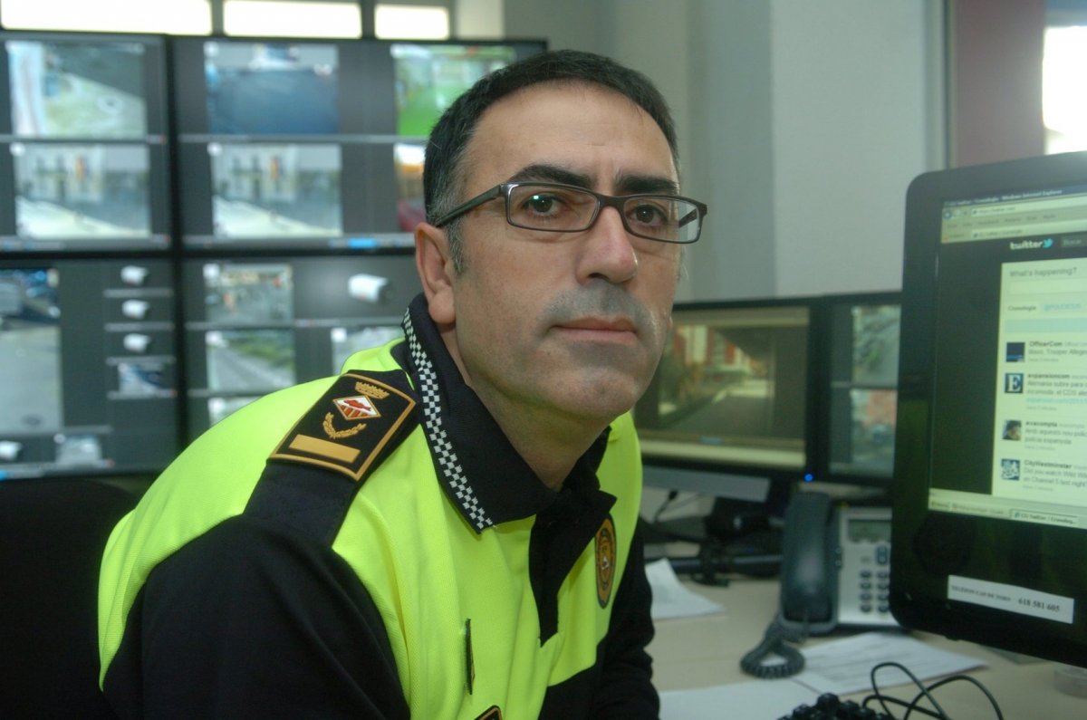 Jaume González l'any 2011 a l'antiga comissaria de Mollet