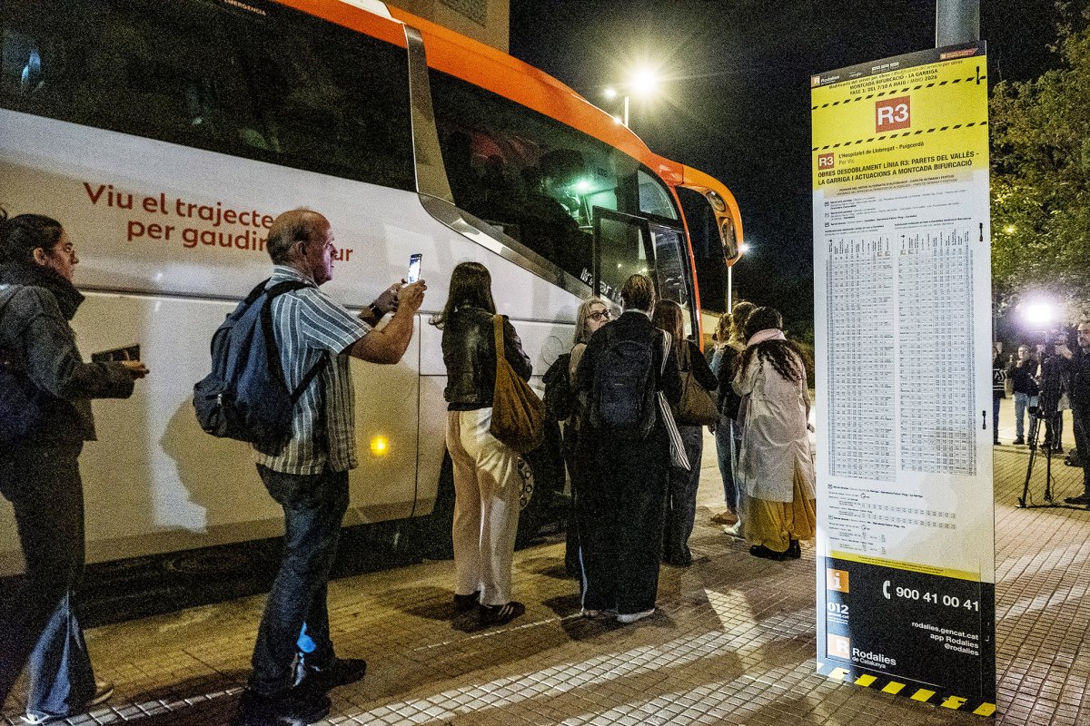 Usuaris del servei alternatiu per carretera a la Sínia