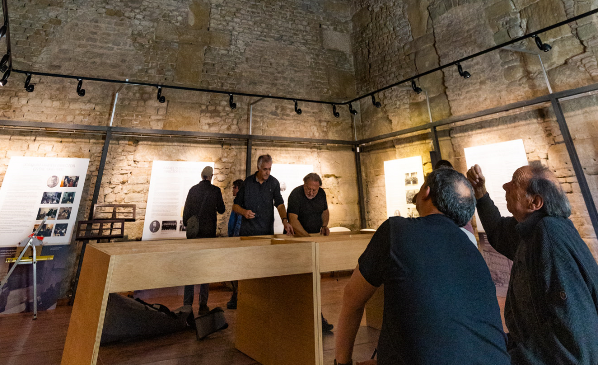 Visita d'obres prèvia a la inauguració, dimecres passat