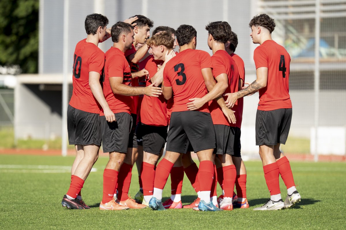 Els jugadors del Torelló celebren un gol, en una imatge d'arxiu