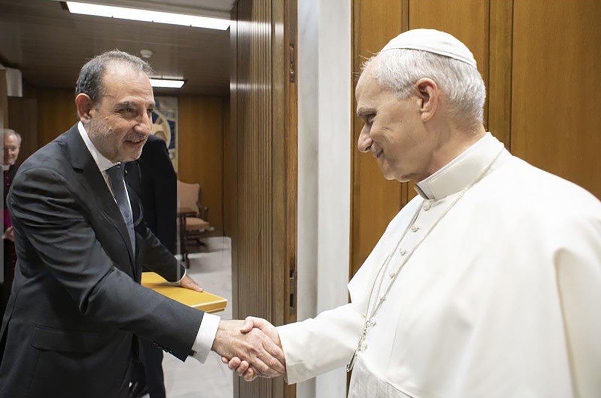 Ramon Espadaler amb el papa Lleó