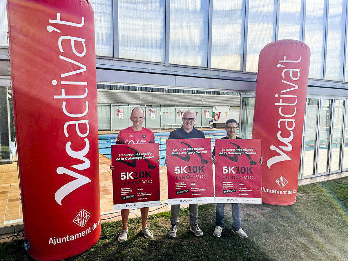 Els organitzadors de la cursa, en l’acte de presentació que se’n va fer el mes passat