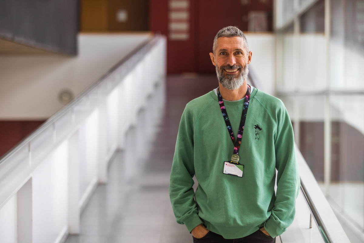 Marc Llirós dijous a la Universitat de Vic, on exerceix com a professor des de fa cinc anys
