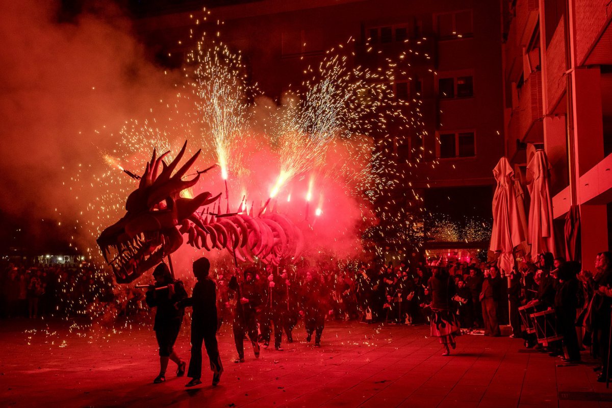 La Garrifera, la bèstia de foc del Ball de Diables de la Garriga