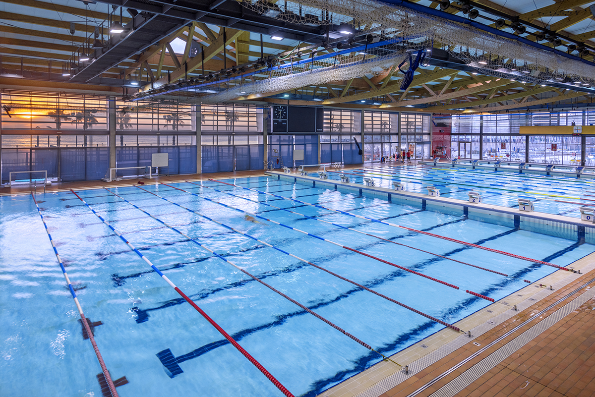 Les instal·lacions del CN Barcelona, seu del Campionat d'Espanya