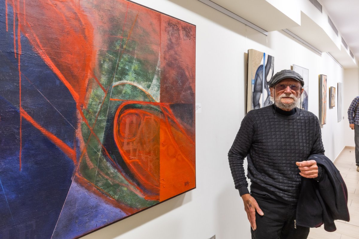 Josep Vernis, a la seva exposició