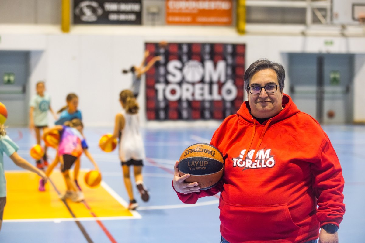 Susana Bosch, divendres al pavelló de Torelló després de dirigir un entrenament