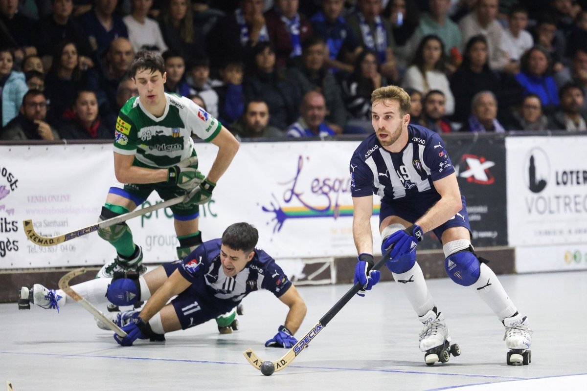 Arnau Canal, en el partit de la segona volta de la temporada passada contra el Calafell