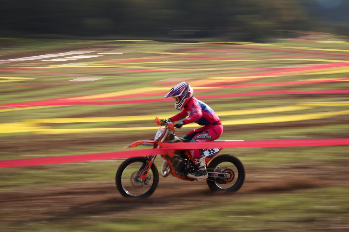 Un dels participants a la cursa de La Torre d'Oristà d'aquest diumenge