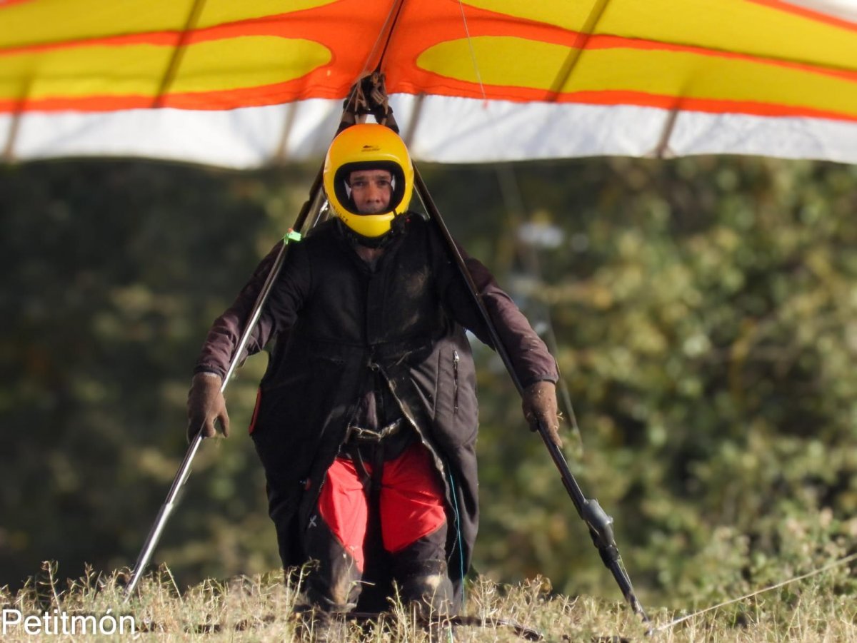 Miquel Matavacas, durant la Lliga Catalana d'ala Delta 2025