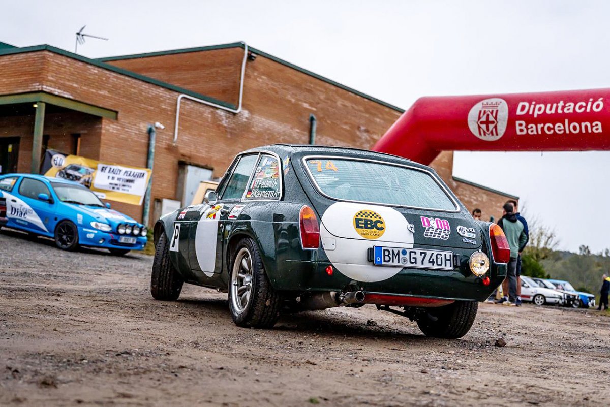 Un deld participants al Ral·li de clàssics de Perafita