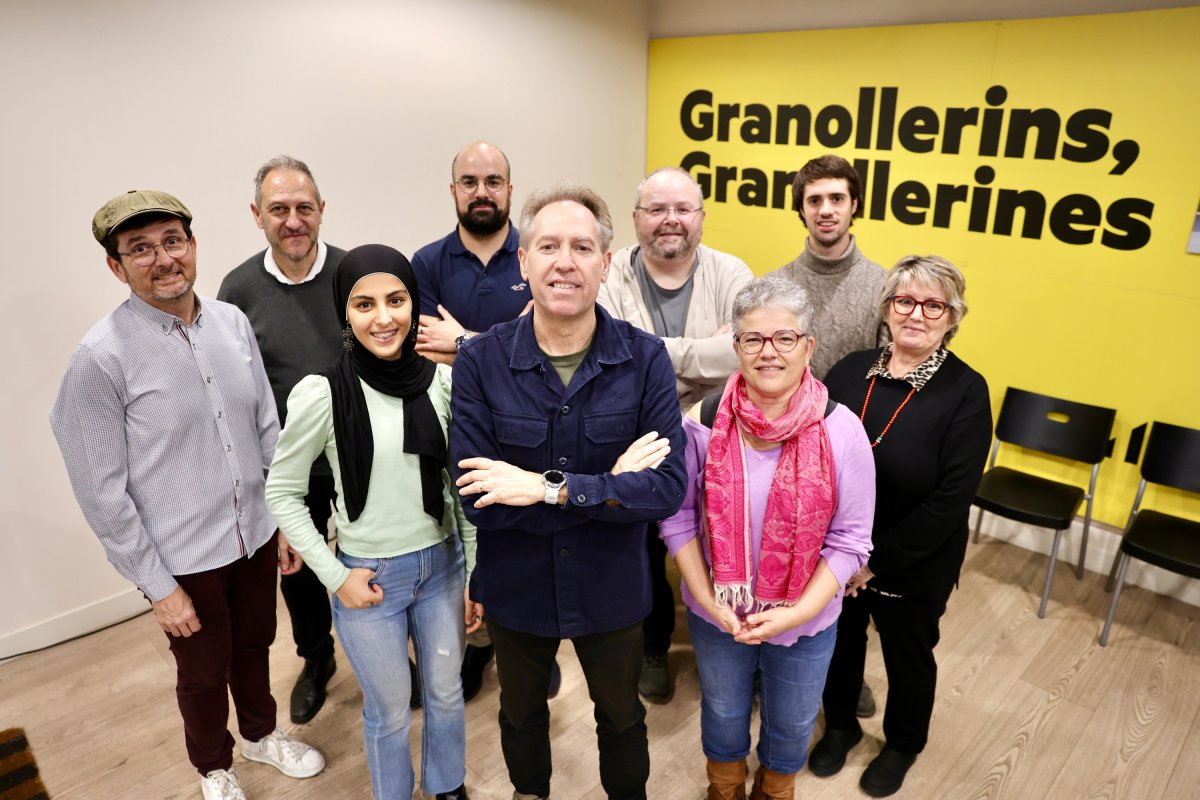La nova executiva d’ERC a Granollers, dijous passat a la tarda