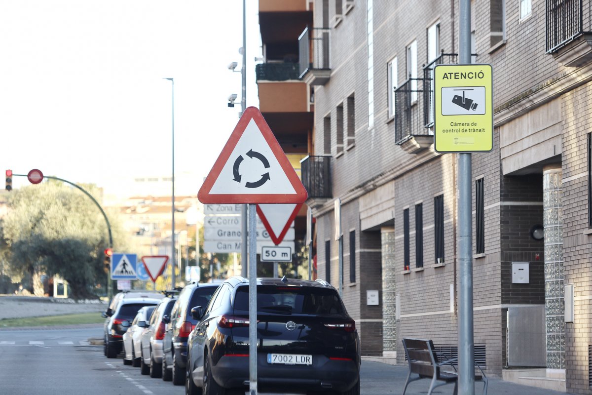 Un dels semàfors que sancionava estava situat a la rotonda de Can Mònic, al límit entre les Franqueses i Granollers