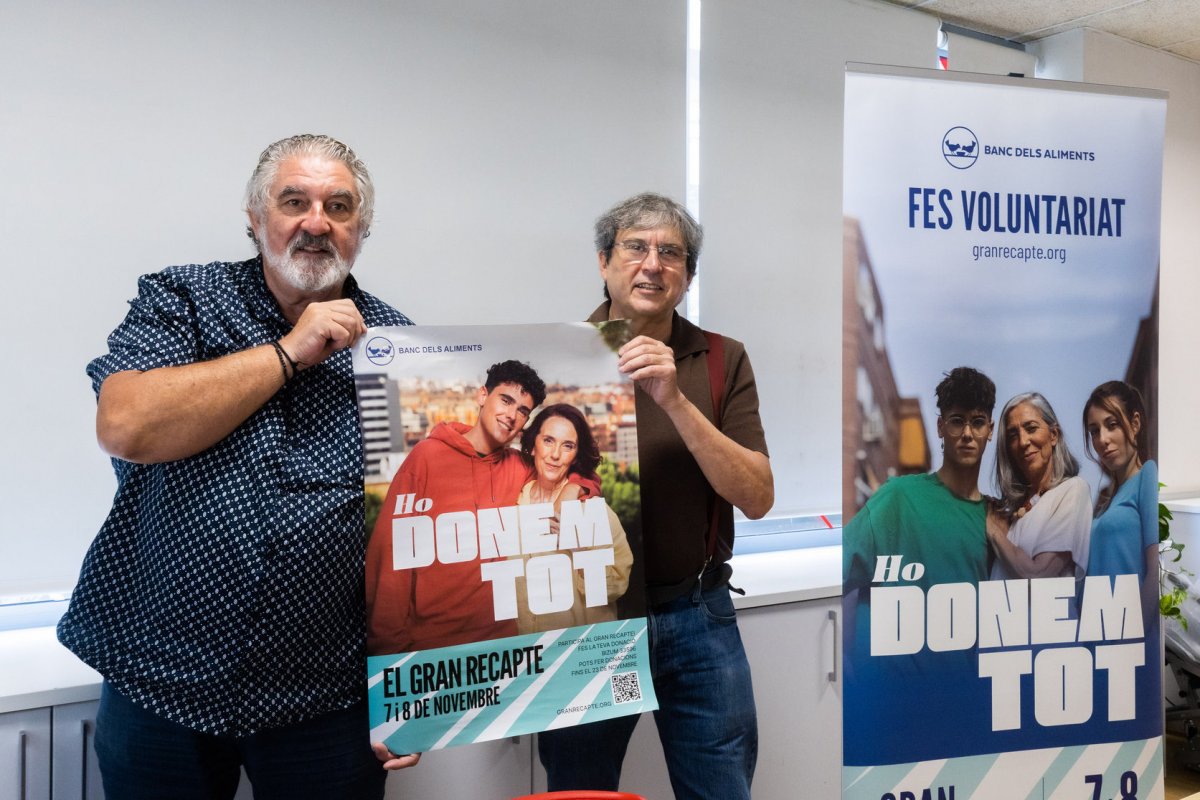 Víctor Pedragosa i Joan Turró, el dia de presentació de la campanya