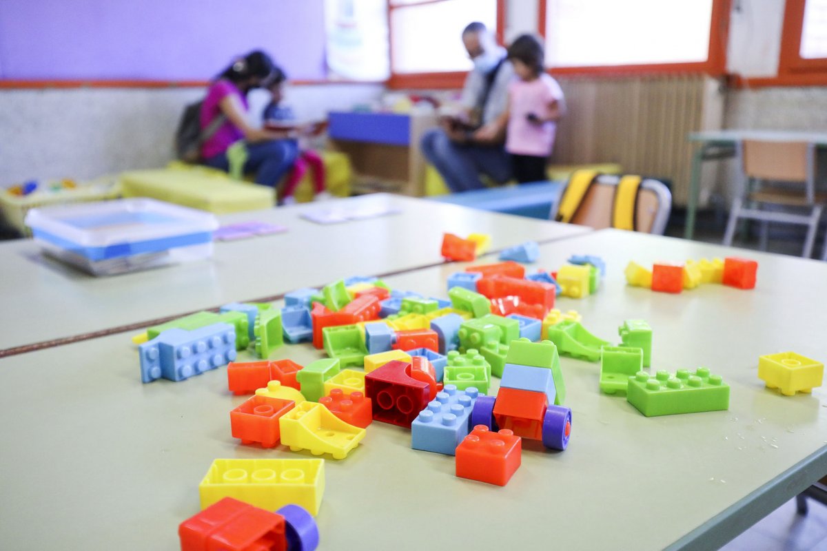 Peces de Lego en una imatge de l'arxiu a l'institut escola Carles Capdevila de Balenyà