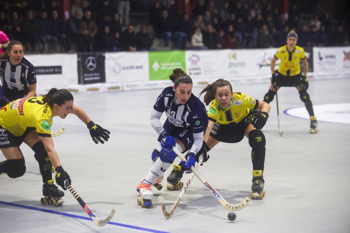 Anna Bosch en una jugada del partit/ Albert Llimós