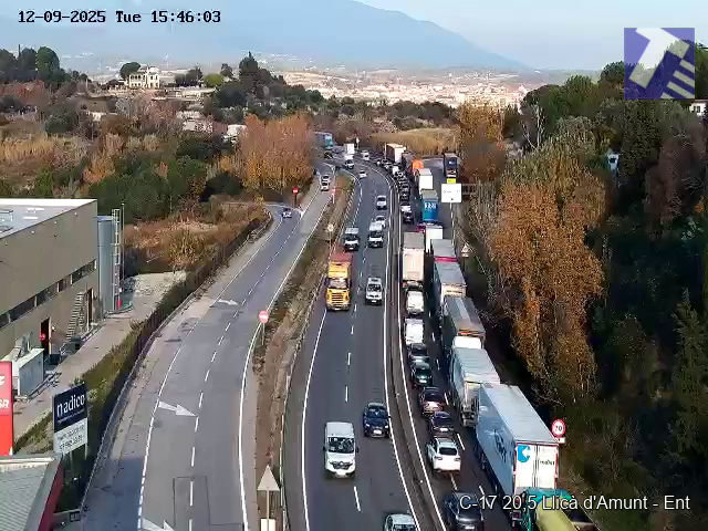 L'accident de la C-17 provoca 5 quilòmetres de cua en sentit Vic