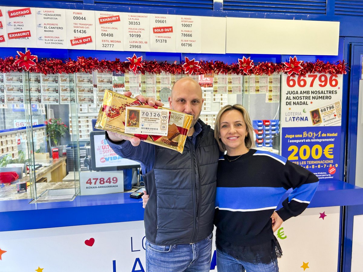 Marc Albert i Rosa Maria Verdaguer, dissabte a l’establiment de Tona