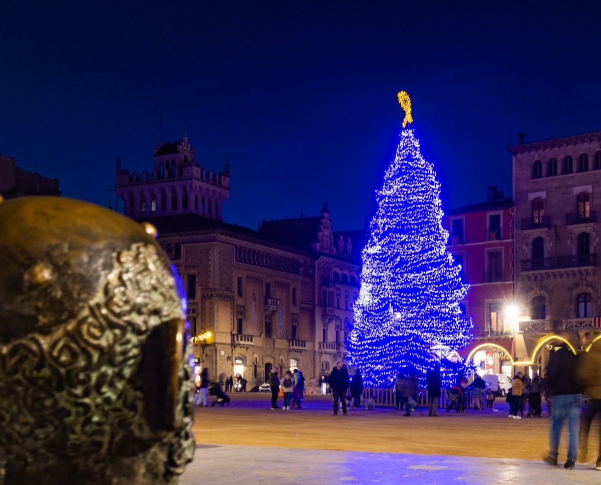 L'arbre de Nadal de Vic es va encendre per 15a vegada divenderes passat