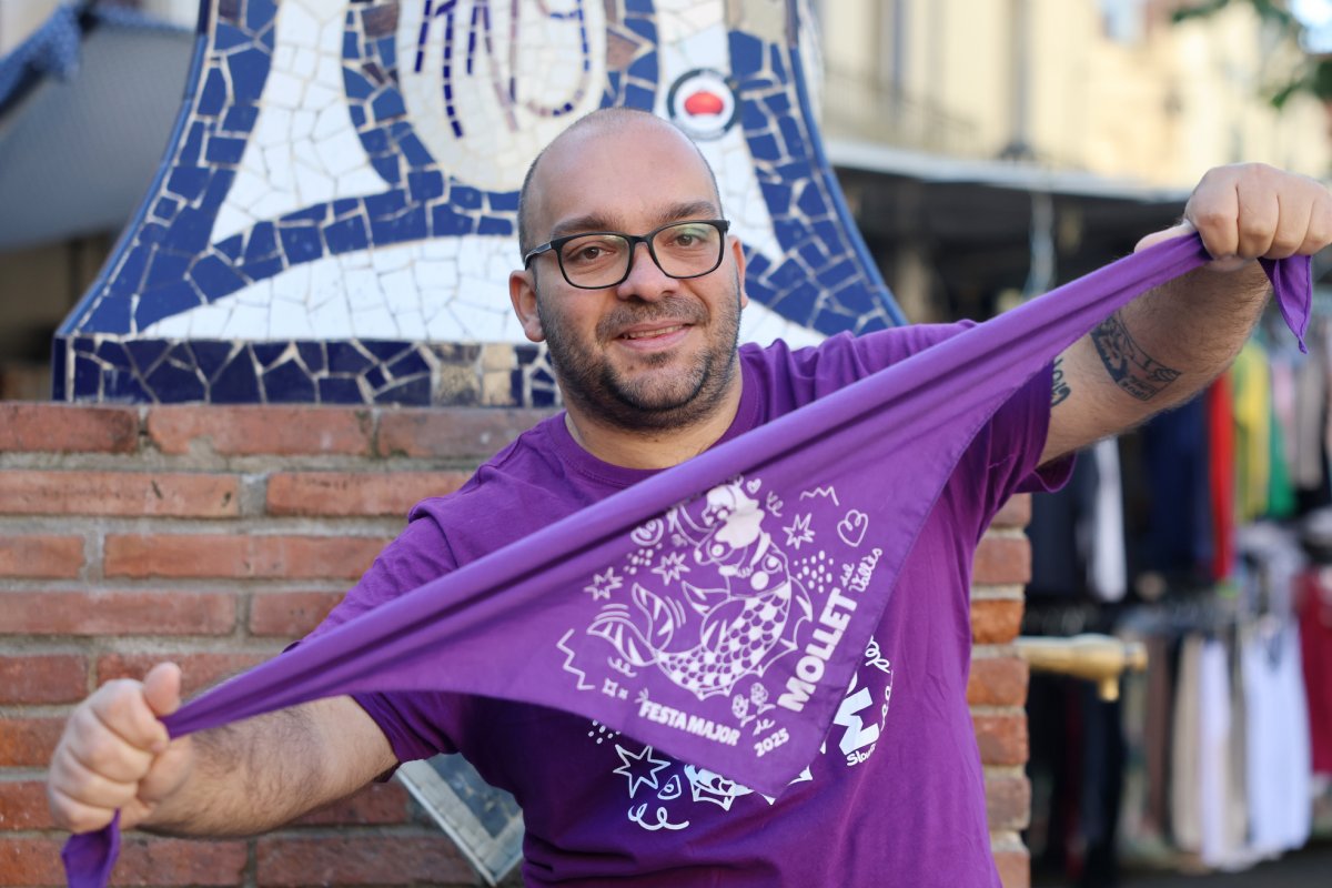 Ismael Martínez, cap de la Colla Morada de Mollet