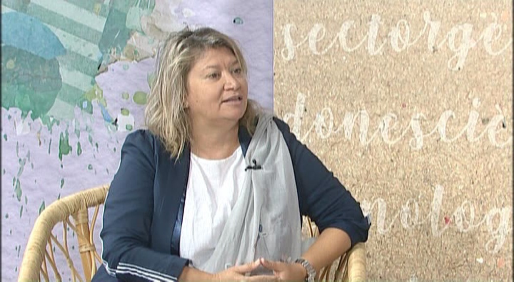 Teresa Rosell, l'octubre de 2020, en una entrevista a EL 9 TV