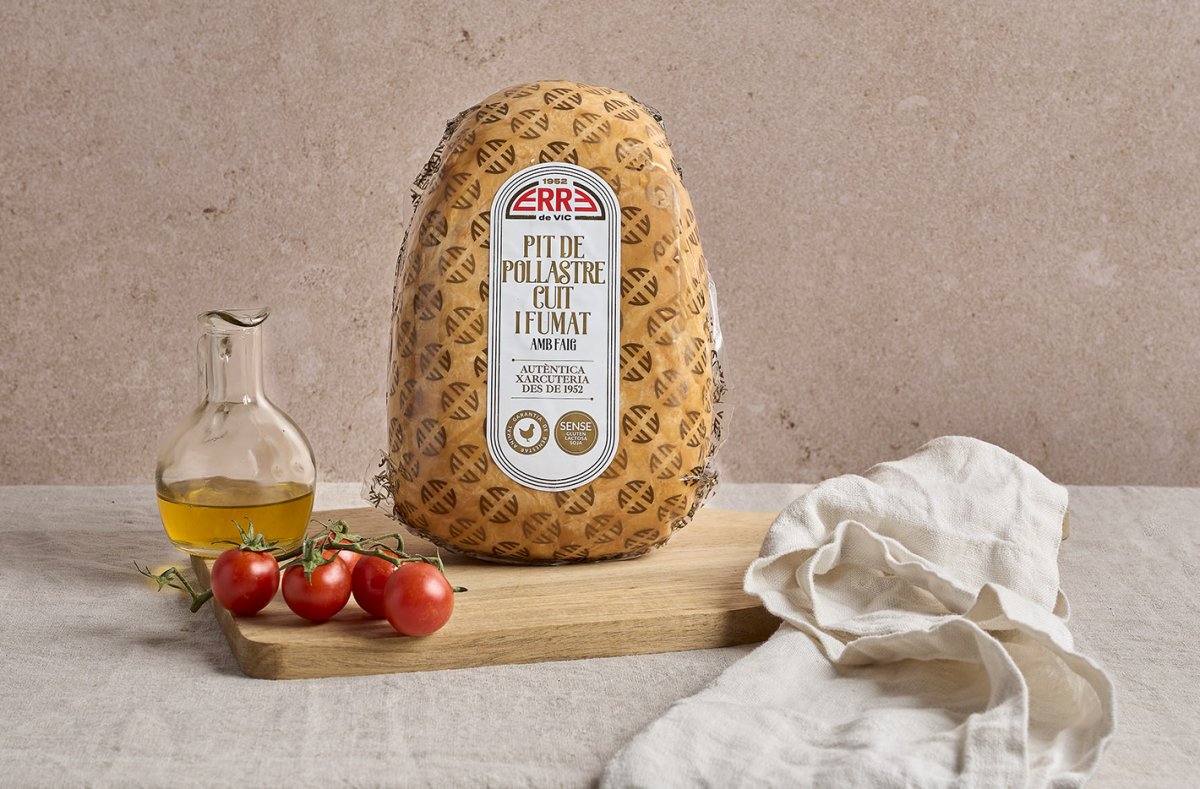 Pit de pollastre cuit i fumat amb faig d'ERRE de Vic