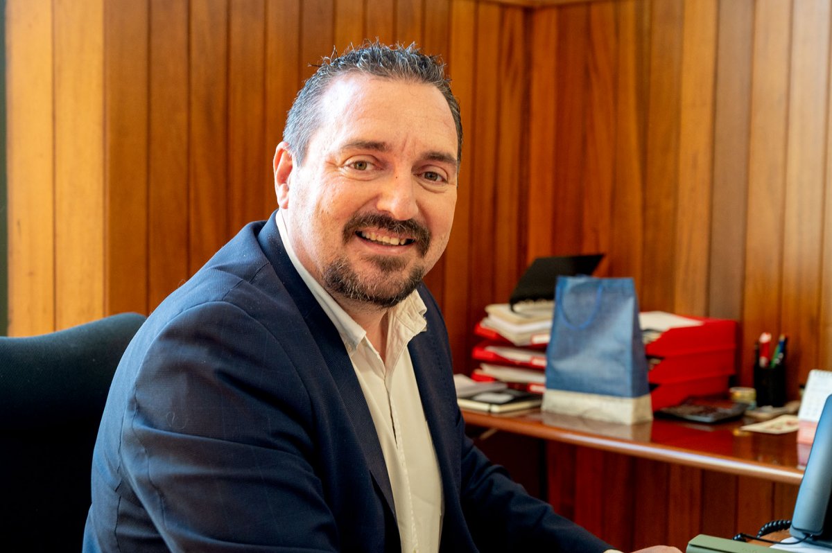 Juan Antonio Corchado durant l'entrevista