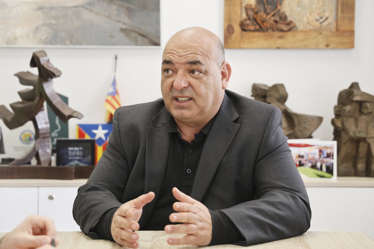 Joan Galiano durant l'entrevista