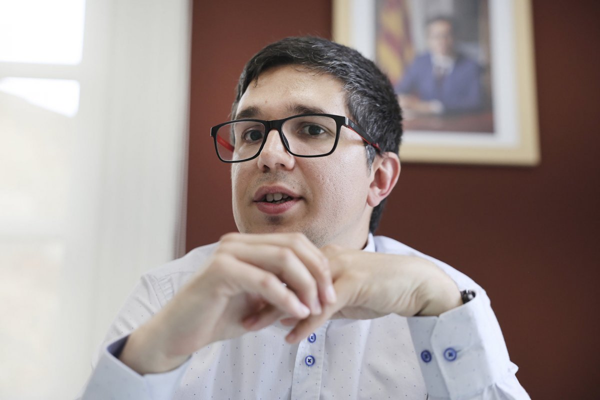 David Morales durant l'entrevista amb EL 9 NOU