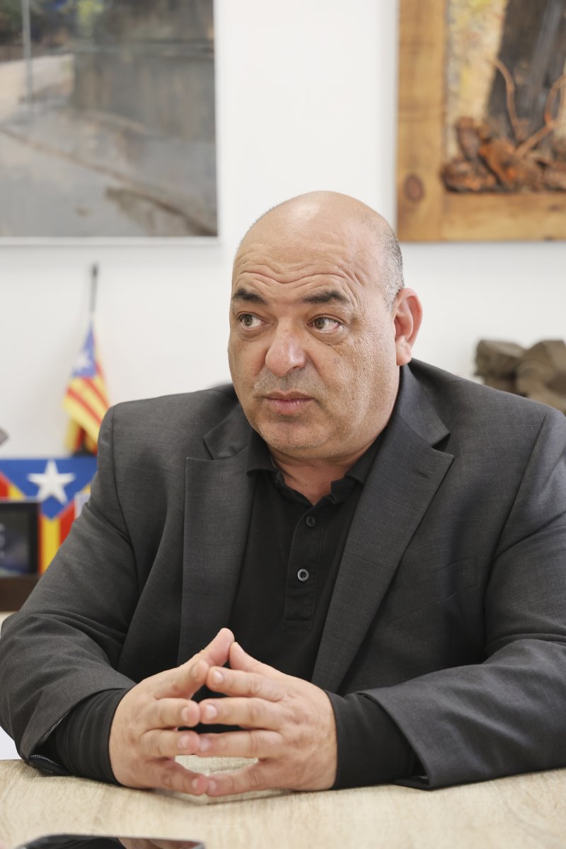 Joan Galiano durant l'entrevista