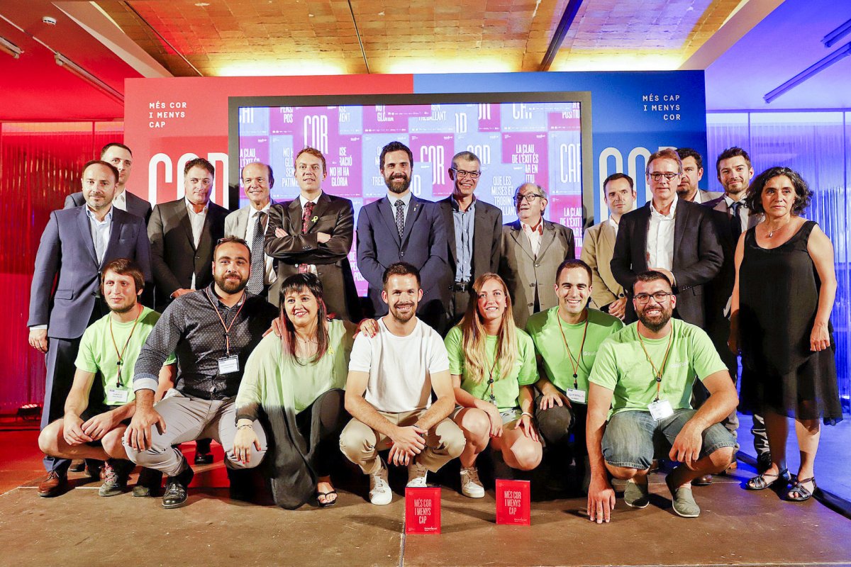 Premiats, autoritats i patrocinadors dels Premis Innovacat del 2018