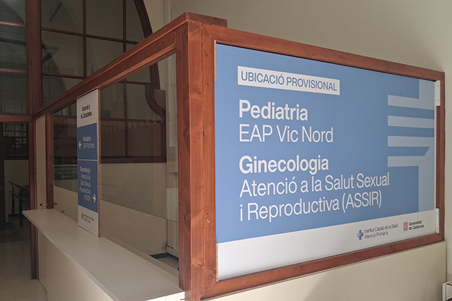 La pediatria de l’EAP Vic Nord i de l’Assir es traslladaran durant les obres del CAP Osona