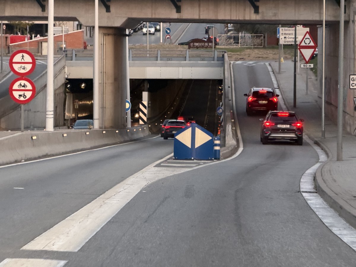 Reobert, 20 dies després de l’aiguat, el túnel de la ronda Nord a les Franqueses