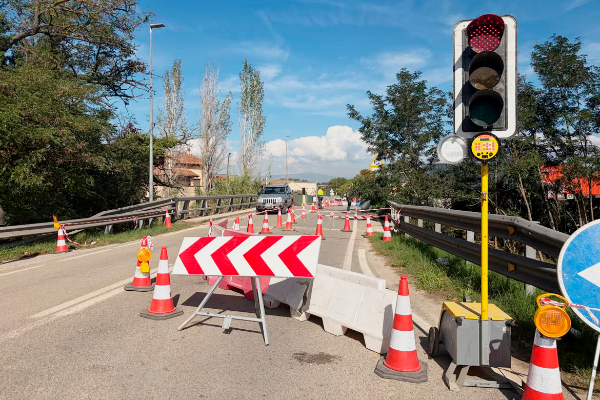 S’obre amb pas alternatiu el pont de la carretera de Vilanova a Vallromanes