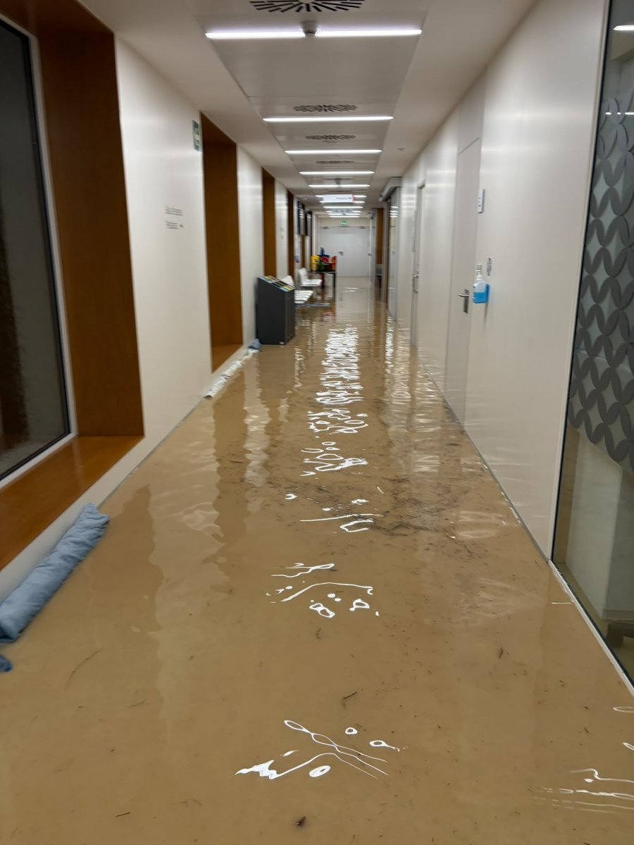Les inundacions afecten l’Hospital de Granollers i obliguen a reubicar pacients